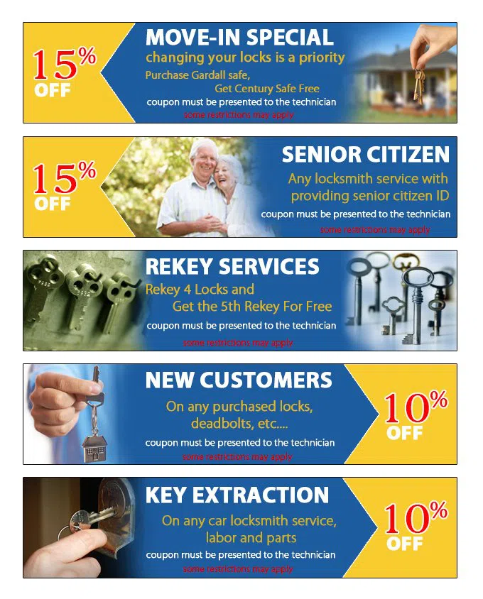 Arvada City Locksmith, Arvada, CO 303-214-7043 - coupon23-set-five